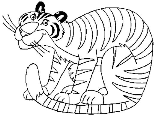 老虎的简笔画6